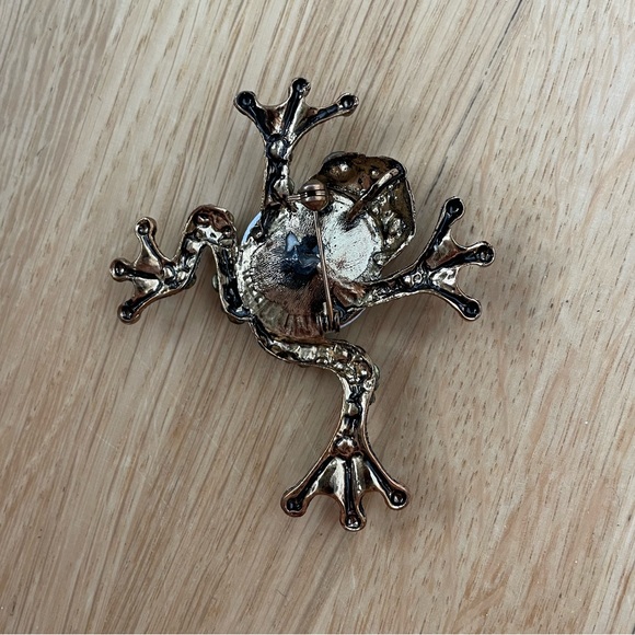 Vintage Frog Brooch / Pendant - Picture 3 of 3
